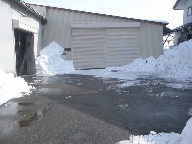 雪下ろし完了・・・