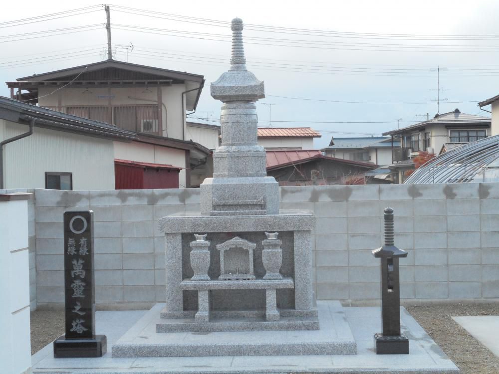 山形市五日町　浄松寺様の永代供養塔が完成いたしました。