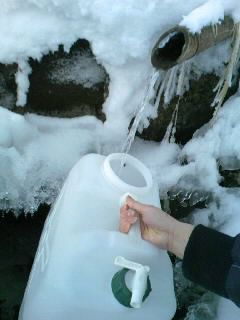樹氷の泉の湧き水で蕎麦を打ちます！