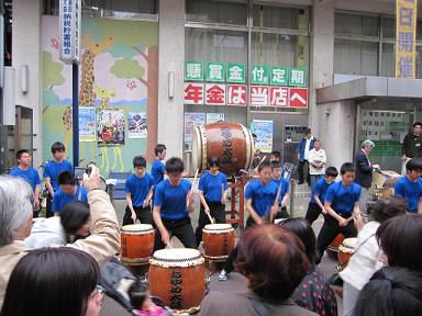 北中修学旅行記録：太鼓チーム