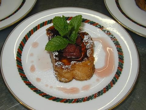 日曜日のブランチにフレンチトースト