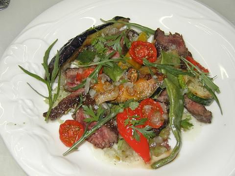 ジュアン秋メニューより♪牛肉のタリアータ。イタリア風のたたき