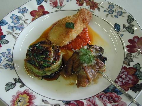 今日のお客様のメーン料理です。