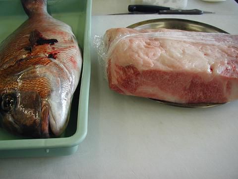 ジュアンの美味いもの♪米沢牛と鯛（タイ）