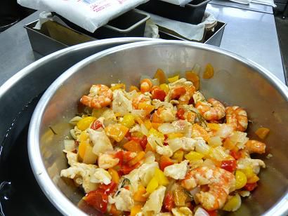 ジュアン　前菜の仕込み