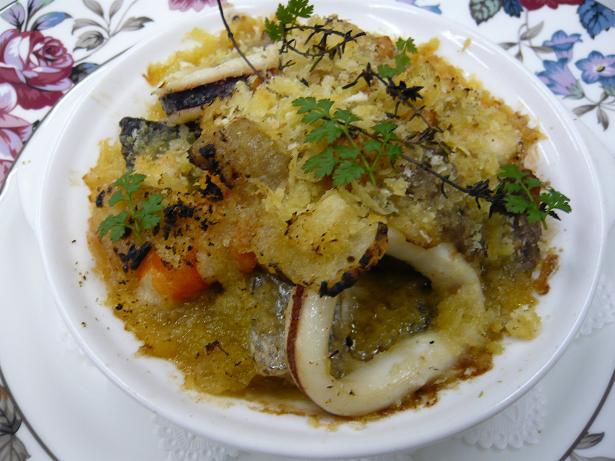 ジュアン「冬の魚料理　魚介のグラチネ」