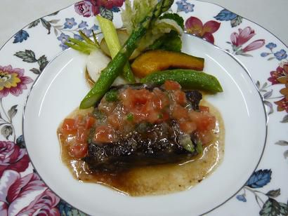 ジュアン「牛はらみ肉のグリル。」