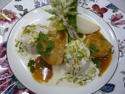 ジュアン「ホタテ貝のアメリカ風」