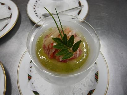 ジュアン「魚介のトマトゼリー」