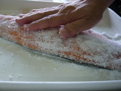 ジュアン「スモークサーモン用の塩漬け」