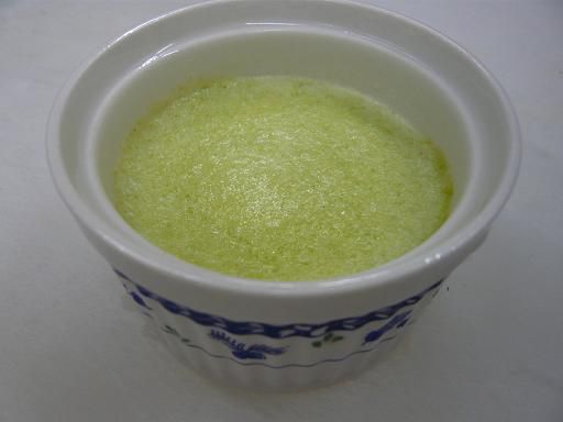 ジュアン「２層になった枝豆のプリン。おすすめです。」