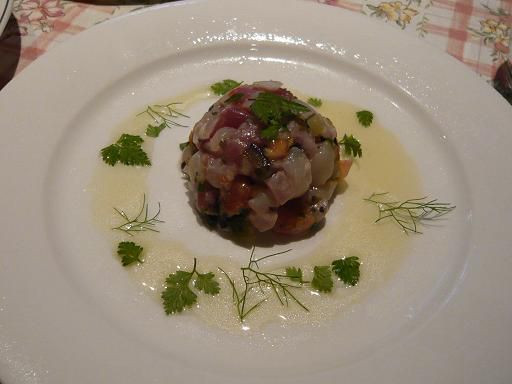 ジュアン「料理教室　魚のタルタル　シークワーサーソース」