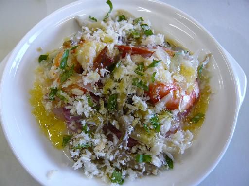 ジュアン「黒獅子と鯛のハーブパン粉焼き」