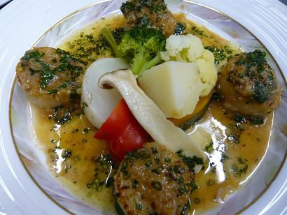 ジュアン「ホタテ貝のムニエル」