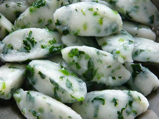 ジュアン「青物野菜と米粉」