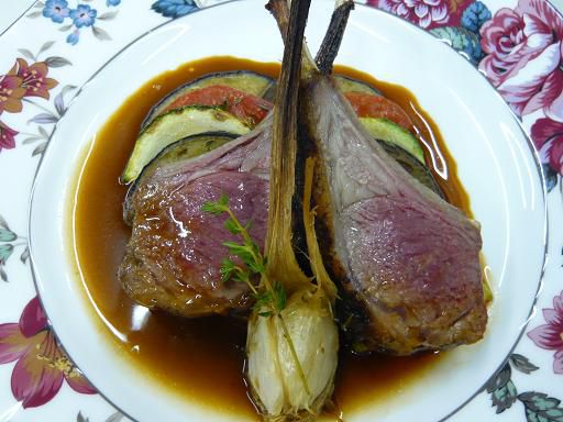 ジュアン「二重、三重の美味しさを仔羊のローストで」