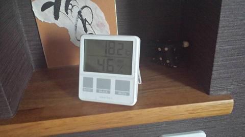 昨日の室温は？