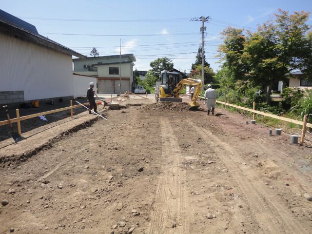 工事状況002　基礎工事開始