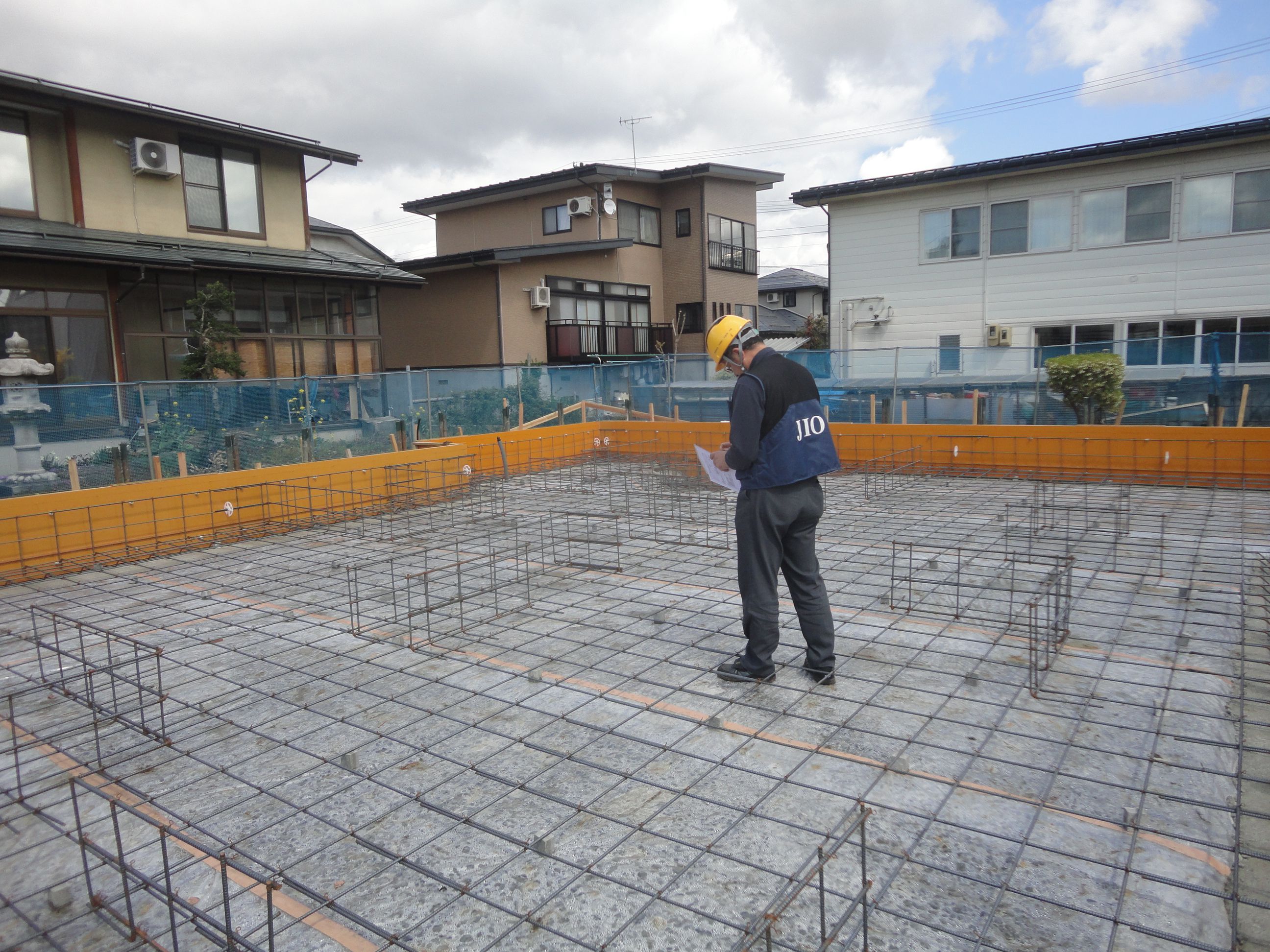 住宅新築工事　鉄筋検査