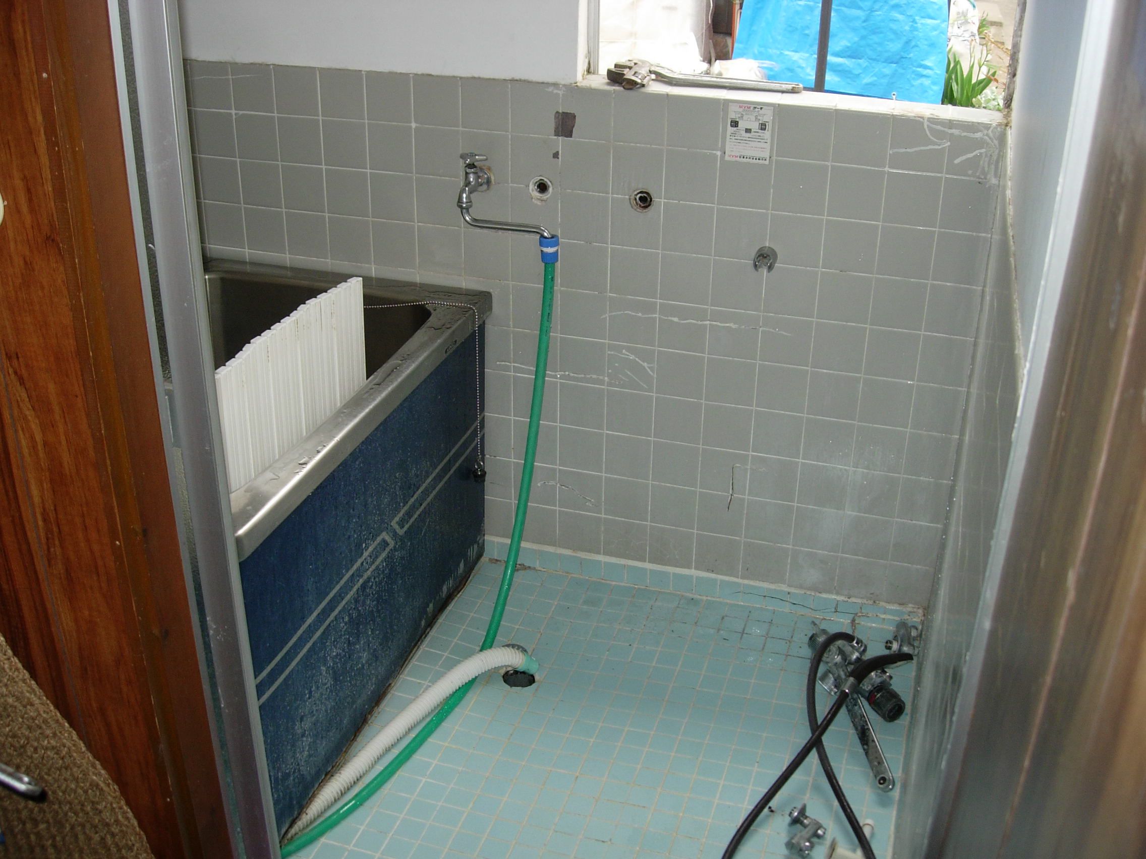 浴室リフォーム工事進捗状況写真