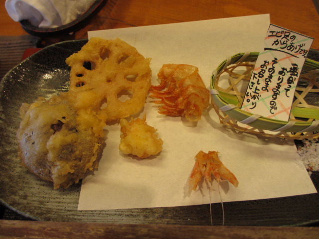 天ぷらと蕎麦　つくもに行ってきました