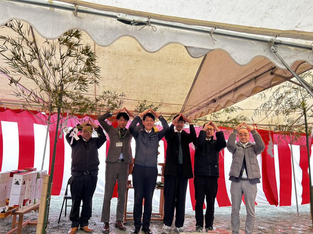 6社合同地鎮祭を執り行いました。