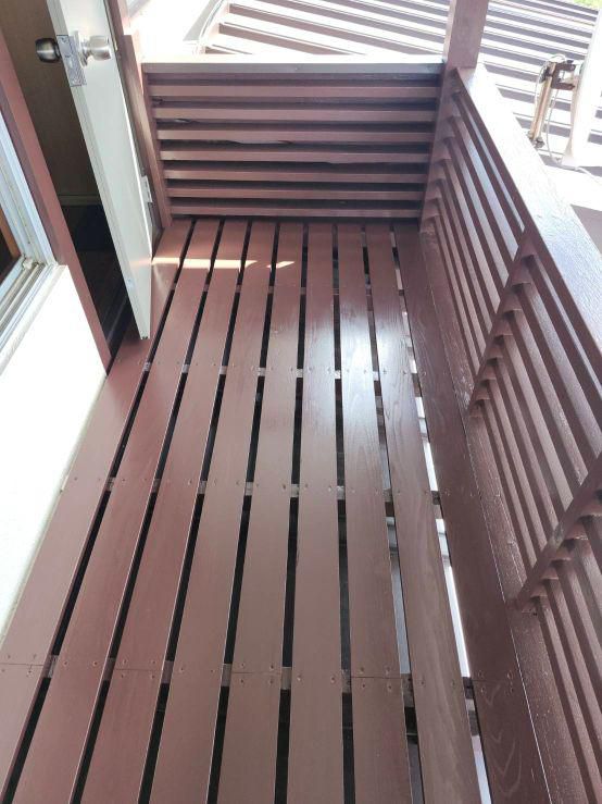 ベランダ床板交換 塗装工事