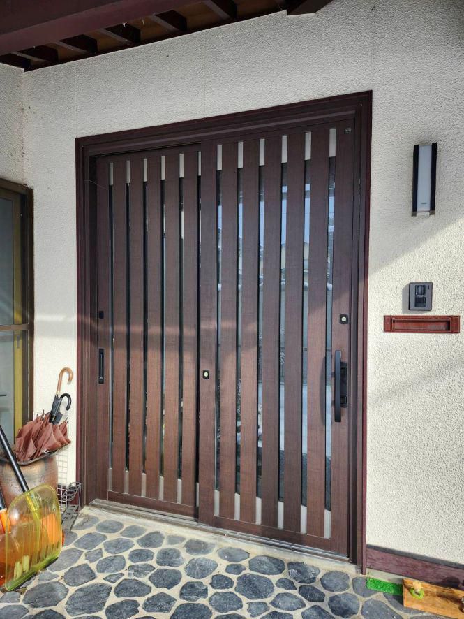 玄関引き戸 ﾊﾝﾄﾞﾙ取付