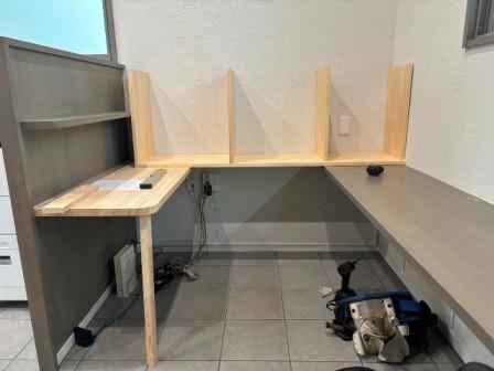 事務所の棚工事