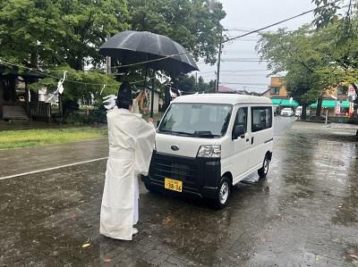 社用車の車祓いしてきました!!