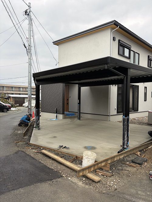 ～土間コンクリート施工～