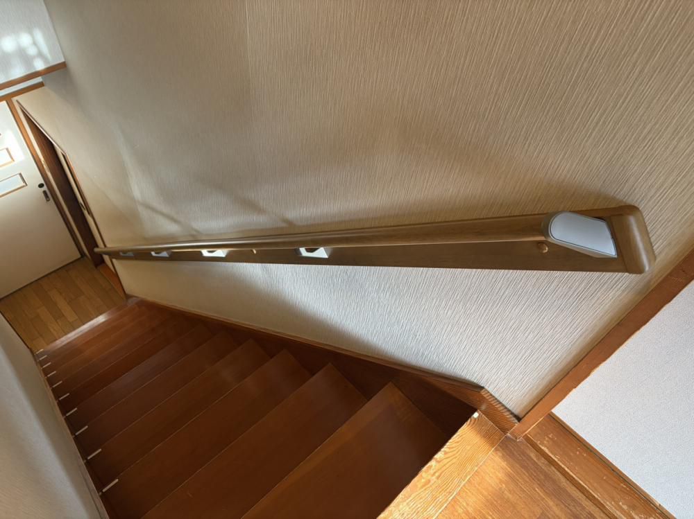 階段手すり取付ました！