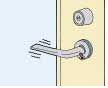 【玄関ドアの悩み】　ドアのレバーハンドルががたつく