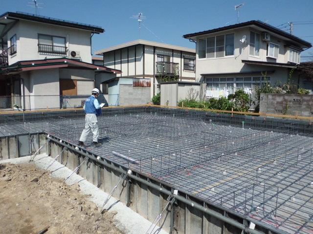 【新築住宅】山形市篭田K様邸　配筋検査