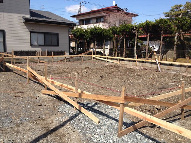 【新築住宅】山形市千歳F様邸　遣り方検査