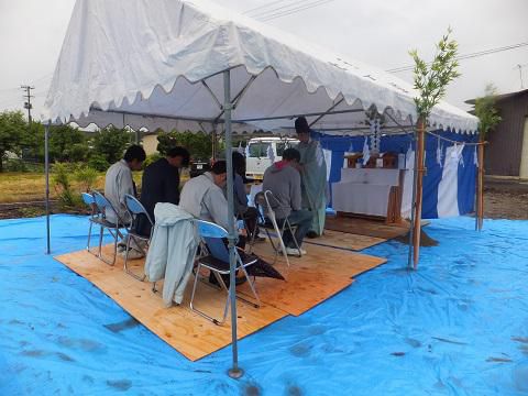 【新築住宅】山形市風間 U様邸 地鎮祭