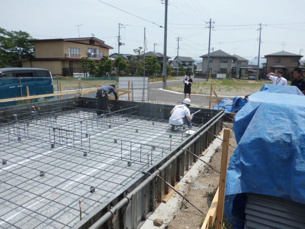 【新築住宅】中山町大字長崎O様邸　配筋検査