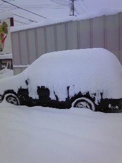 雪で愛車が・・・