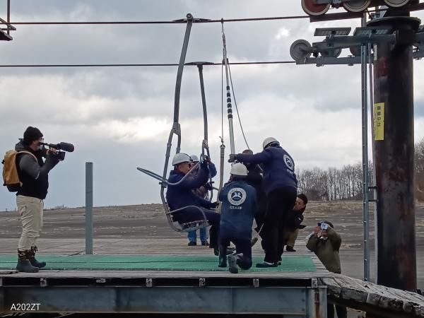 リフトの救助訓練（天元台）