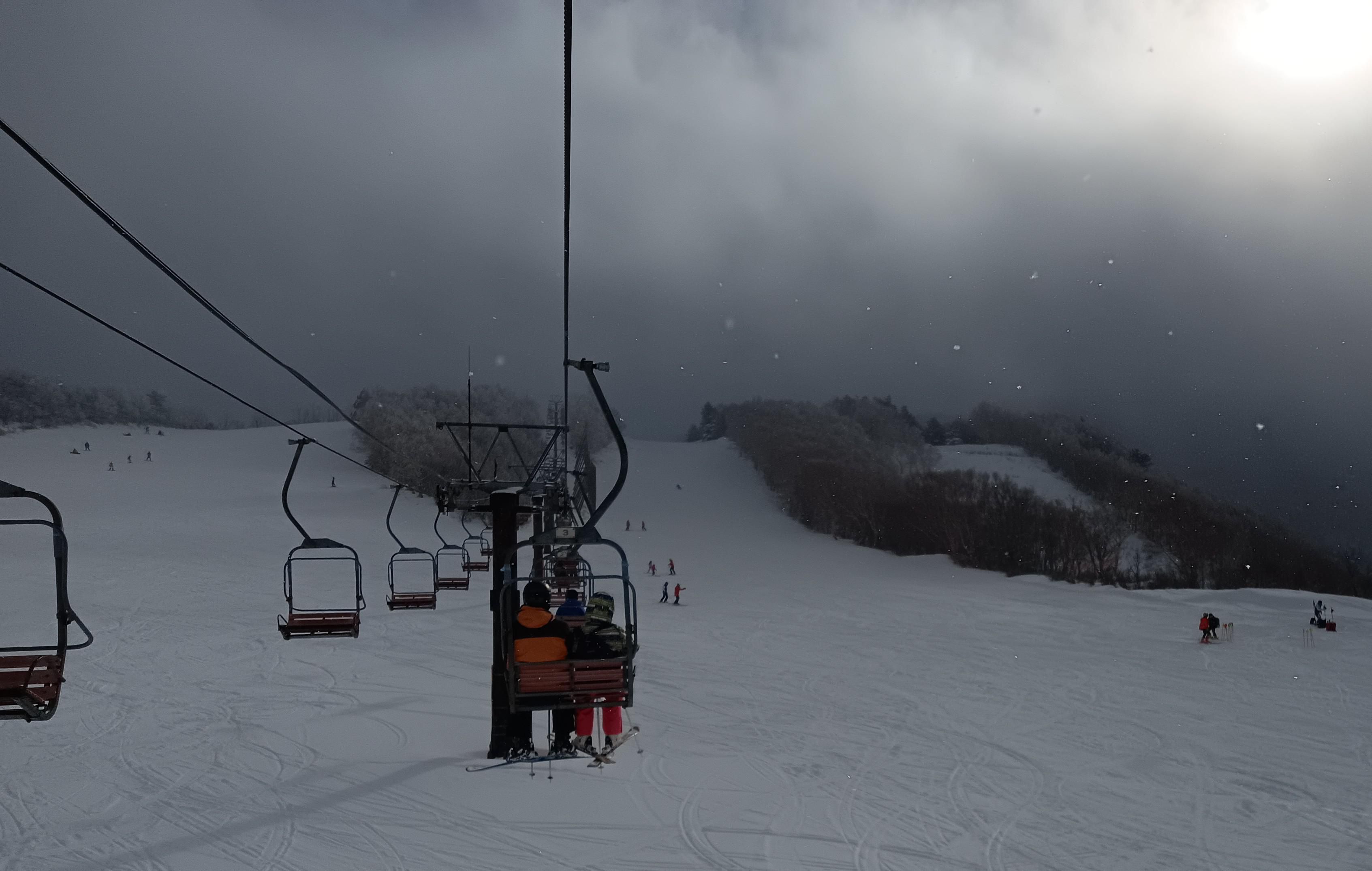 大晦日の挨拶　天元台でスキー