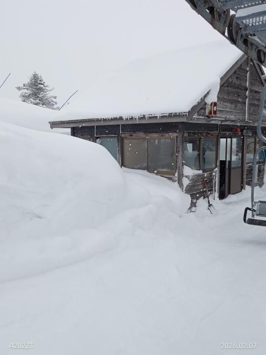 今年と昨年の雪