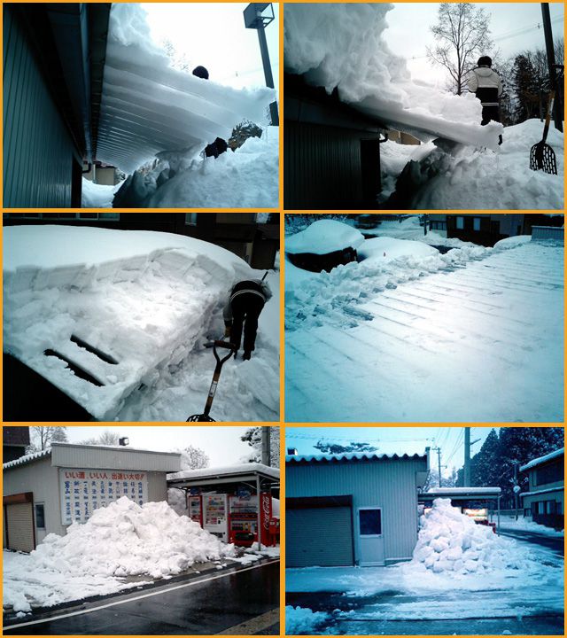 ◆雪との共生◆車庫の雪降ろし