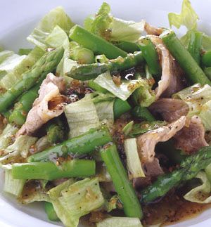 【お肉料理レシピ】豚肉とアスパラガスのサラダ