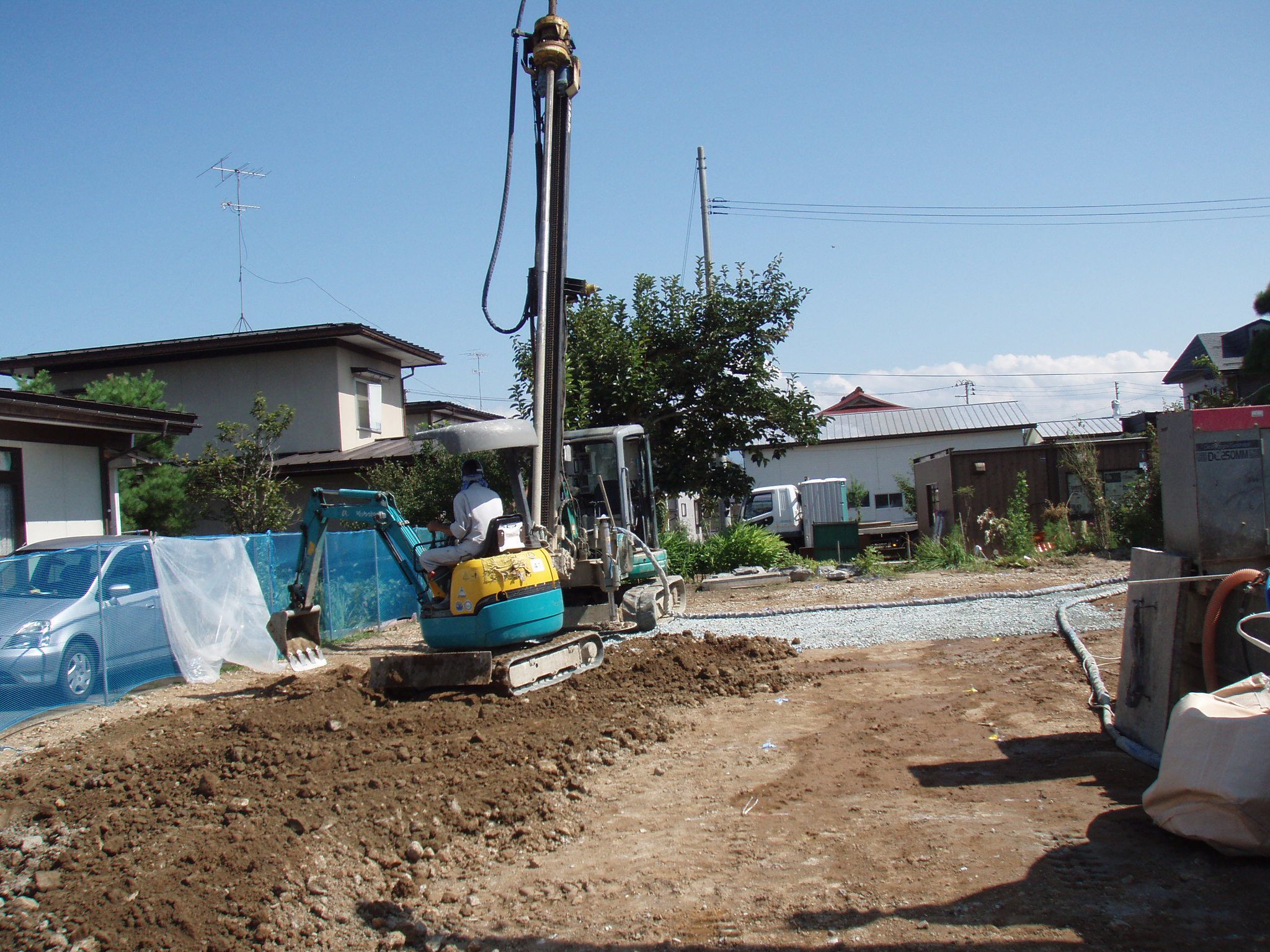 河北町 Ａ様邸-03 地盤改良工事