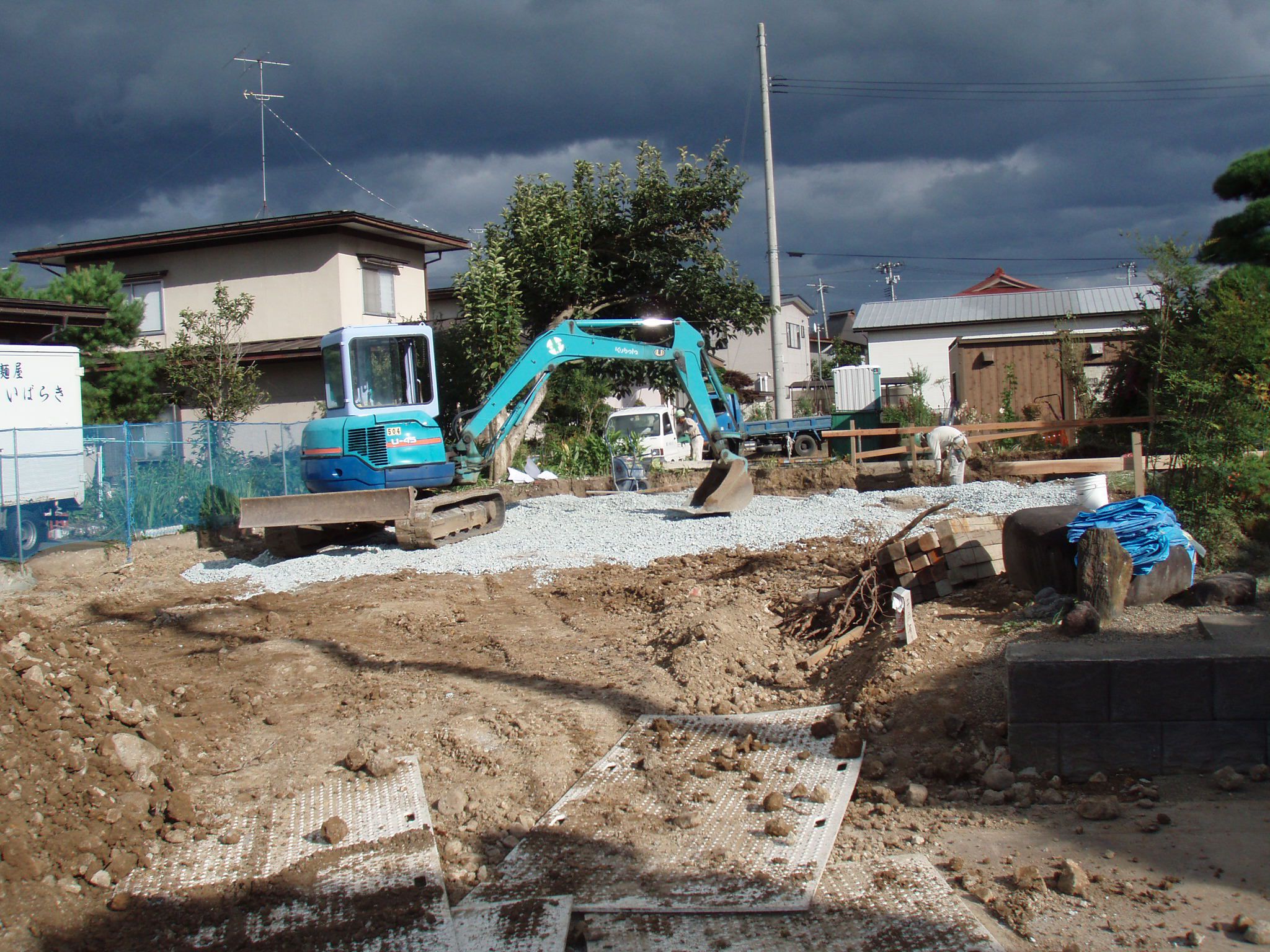 河北町 Ａ様邸-04 基礎工事開始