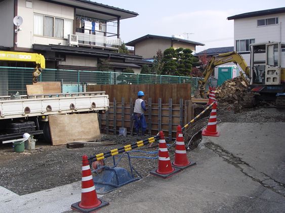 山形市 Y.Ｓ様邸-07 擁壁工事 『長期優良住宅普及促進事業現場』