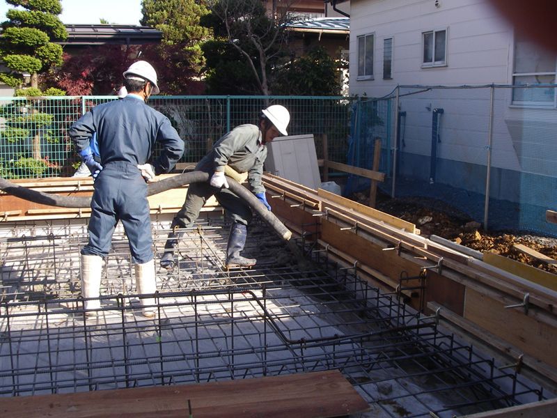 山形市 Y.Ｓ様邸-14 土間打設  『長期優良住宅普及促進事業現場』