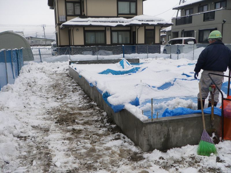 河北町 Ｗ様邸-13 除雪～！