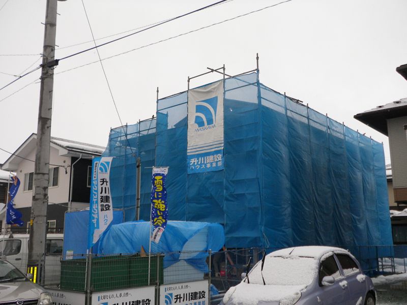 河北町 Ｗ様邸-18 建方から３日目