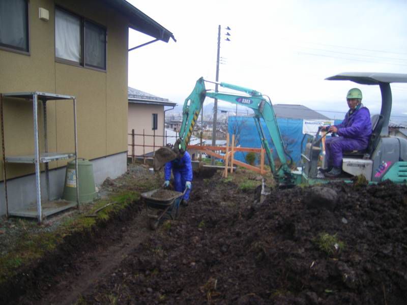 山形市Ｙの丘下Ｋ様邸-03 境界土留